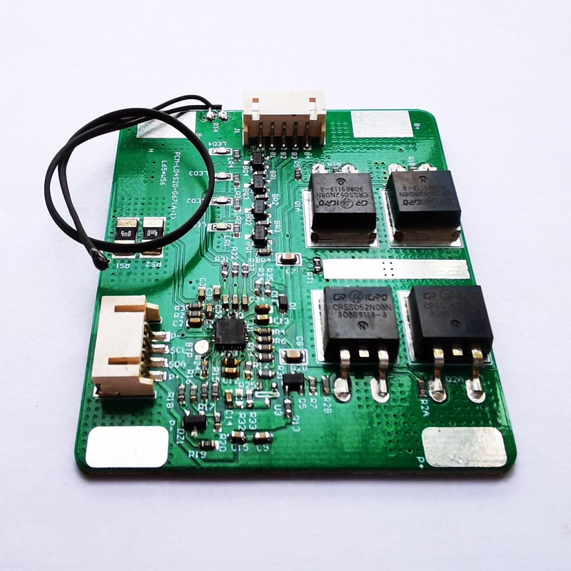 4s 15A BMS para 14.4V 14.8V Li-ion/Litio/Li-Polymer 12V 12.8V LiFePO4 Batería con protocolo Smbus y NTC(PCM-L04S20-G67)
