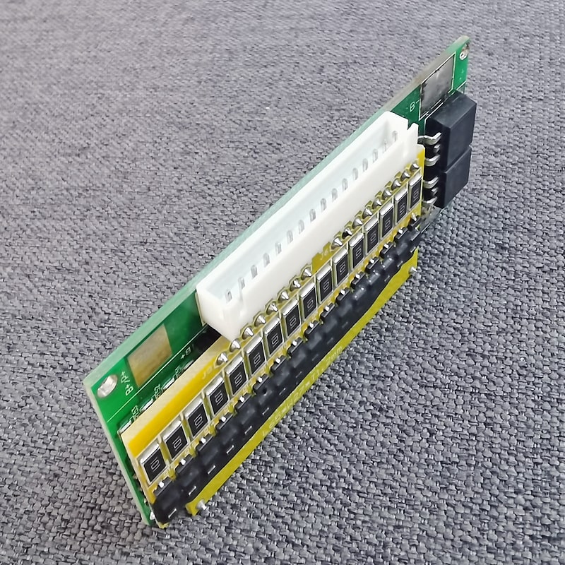 16s 5a BMS para 57.6V 59.2V Li-ion/Litio/Li-Polymer 48V 51.2V LiFePO4 Tamaño del paquete de baterías L85*W40*T25mm (PCM-L16S05-729)