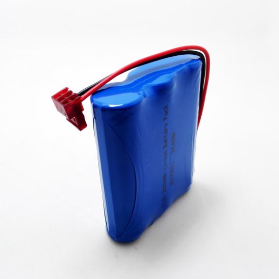 3S1P 10.8V 11.1V 18650 2200mAh Paquete de batería de iones de litio recargable con PCM y conector