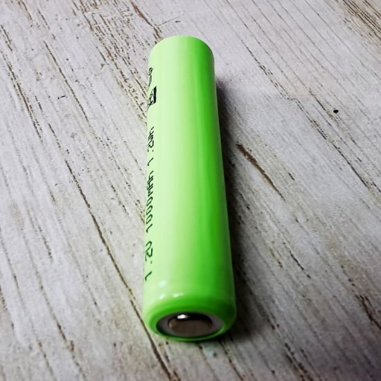 Top plana 1.2V AAA NIMH batería recargable (1000mAh)