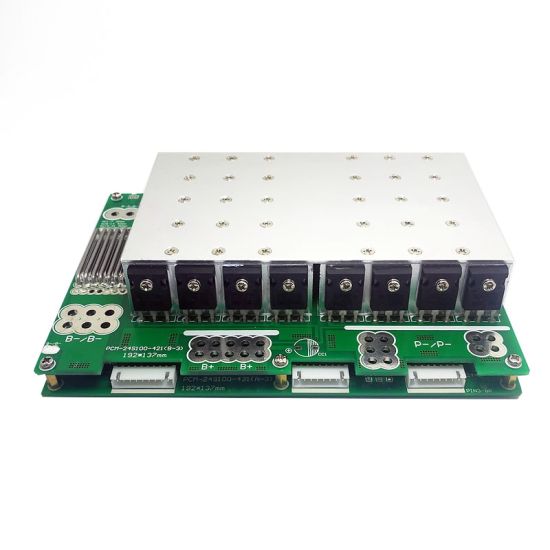 6S-24S 100A PCM de alta potencia BMS para 86.4V 88.8V Li-Ion / Litio / Li-Polymer 72V 76.8V LIFEPO4 Battery Pack Tamaño L192 * W137 * T45mm (PCM-24S100-421)