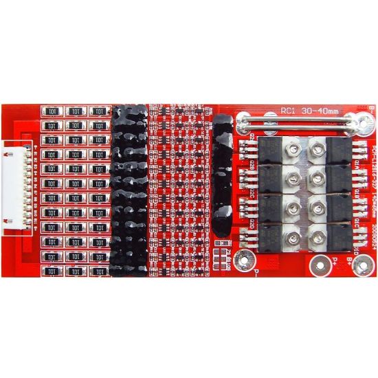 10S-12S 16A PCM BMS para 42V 44.4V Li-Ion / Litio / Li-Polymer 36V 38.4V LIFEPO4 Battery Pack Tamaño L140 * W65 * T9mm (PCM-L12S16-327)