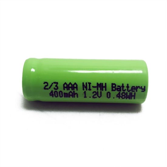 Top plana 1.2V 2 / 3AAAA NIMH batería recargable (400mAh)