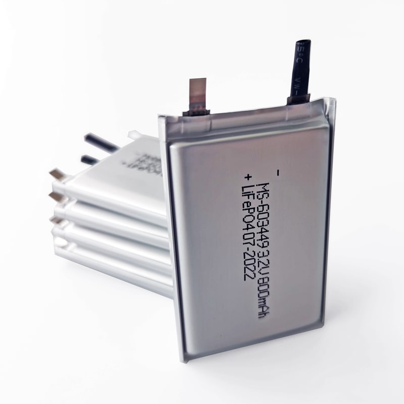 Batería personalizada lifepo4 celda de polímero 3.2V 800mAh Batería recargable LFP paquete suave 603449 603450 603550