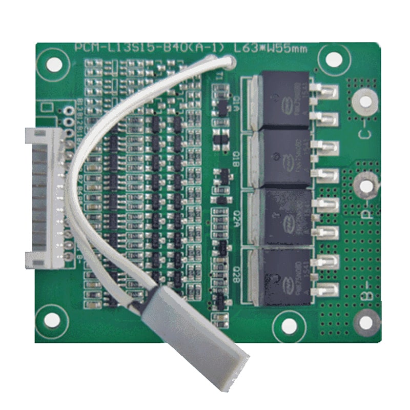 10s-13s 15a BMS para 48V 48,1 V Li-ion/litio/li-polímero 41,6 V 42V LiFePO4 paquete de batería para bicicletas eléctricas