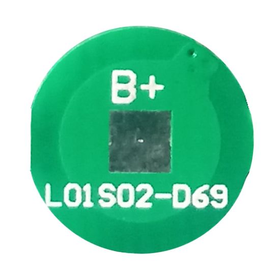 1S 2A PCM CIRCULAR BMS para 3.6V 3.7V 10440/10350 LI-ION / Litio / Li-Polymer 3V 3.2V LIFEPO4 Tamaño de la batería φ 9.8mm (PCM-L01S02-D69)
