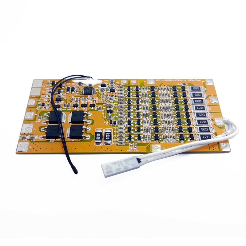 8s 8A PCM BMS para 28.8V 29.6V Li-ion / Litio / Li-Polymer 24V 25.6V Paquete de baterías con protocolo de comunicación Hdq o I2c (PCM-L08S08-953)