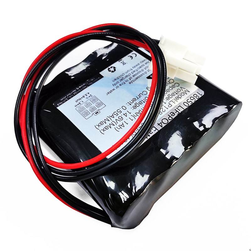 4S1P 18650 12V 12.8V 1100mAh batería recargable LiFePO4 para herramienta eléctrica