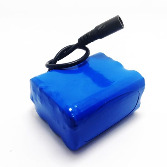 6S1P 21.6V 22.2V 18650 2600mAh Paquete de batería de iones de litio recargable con PCM y conectores