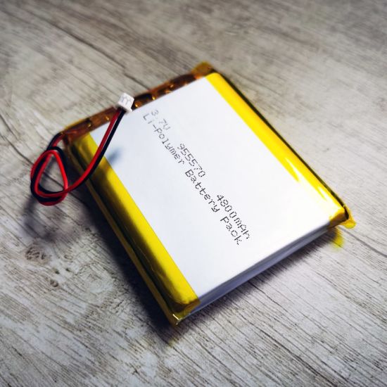3.6V 3.7V 955565 955570 4800mAh Paquete de batería de polímero de litio recargable con PCM y conector