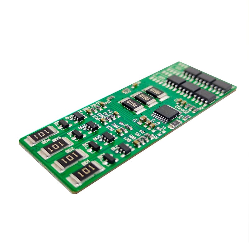 3s 4s 10A BMS para 14.4V 14.8V Li-ion/Litio/Li-Polymer 12V 12.8V LiFePO4 Tamaño del paquete de baterías L60*W23*T3mm (PCM-L04S10-E76)