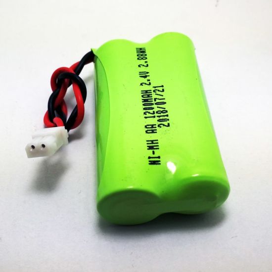 Paquete de baterías recargables de 2.4V 1200mAh AA NI-MH para teléfono inalámbrico