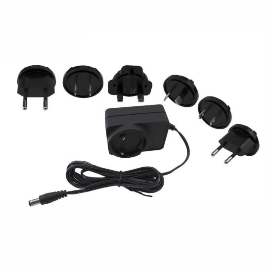 Nuevos productos Adaptador de enchufe intercambiable EU / US / UK / AU / CN estándar 24V 0.5A 12W Fuente de alimentación