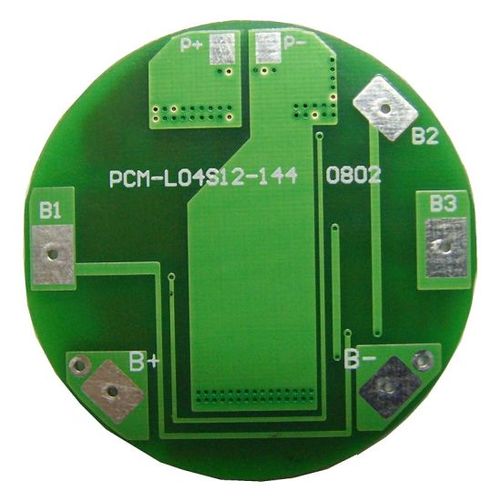 4S 10A PCM circular BMS para 14.4V 14.8V Li-Ion / Litio / Li-Polymer 12V 12.8V LIFEPO4 Battery Pack Tamaño φ 40mm (PCM-L04S12-144)